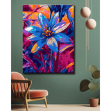 Malen nach Zahlen Blaue Blume
