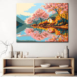 Malen nach Zahlen Bilder Kirschbaum