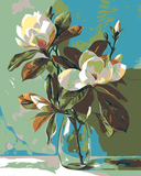 Malen nach Zahlen Weiße Iris