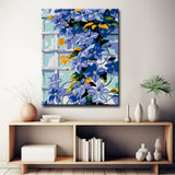 Malen nach Zahlen Rankpflanze blauLila