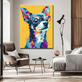 Malen nach Zahlen Chihuahua abstrakt