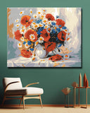 Malen nach Zahlen MohnBlumen