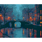 Malen nach Zahlen Holland Amsterdam Gracht