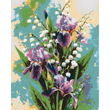 Malen nach Zahlen Maiglöckchen und Iris