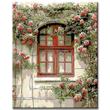Malen nach Zahlen Rosenranken