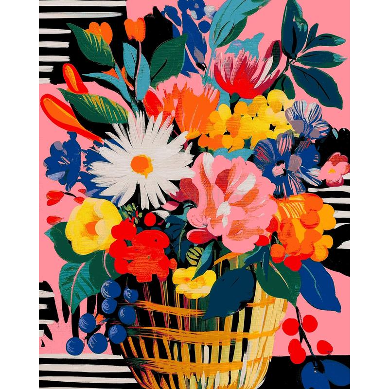 Malen nach Zahlen Sommer Blumenstrauss