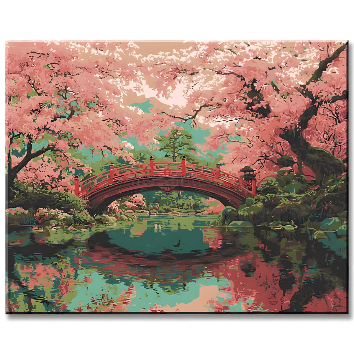 Malen nach Zahlen Japan Japanischer Garten