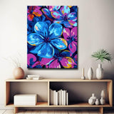 Malen nach Zahlen Bilder blaue blute Blumen