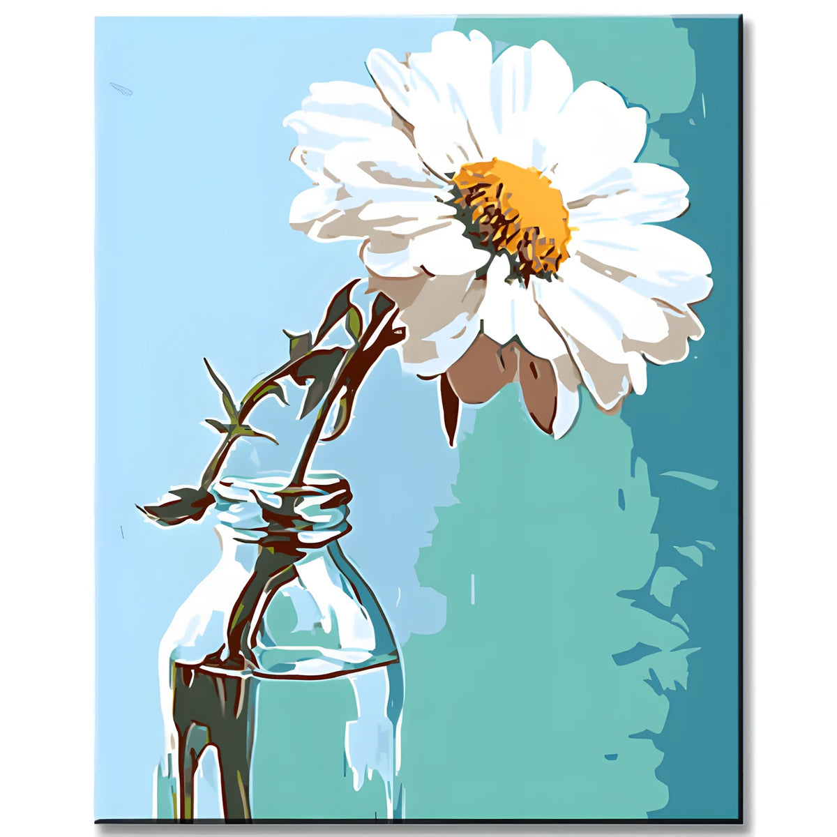 Malen nach Zahlen Kunstmotiv Blume in Vase