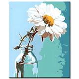 Malen nach Zahlen Kunstmotiv Blume in Vase