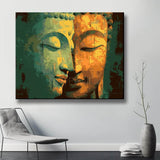 Malen nach Zahlen Buddha Flötenspiel