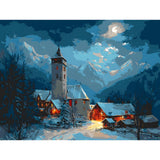 Malen nach Zahlen winterdorf
