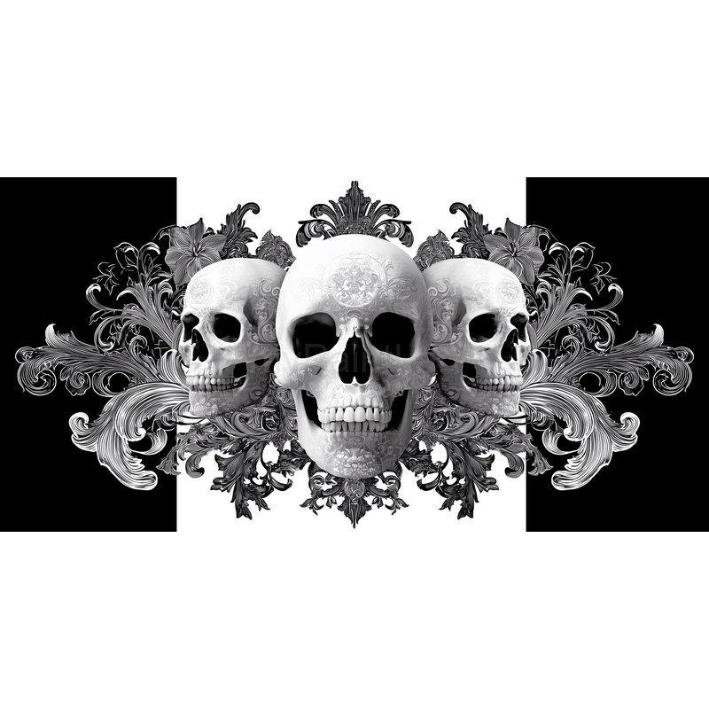 Malen nach Zahlen halloween totenkopf 5 teilig
