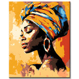 Malen nach Zahlen Afrika Frauen Portrait