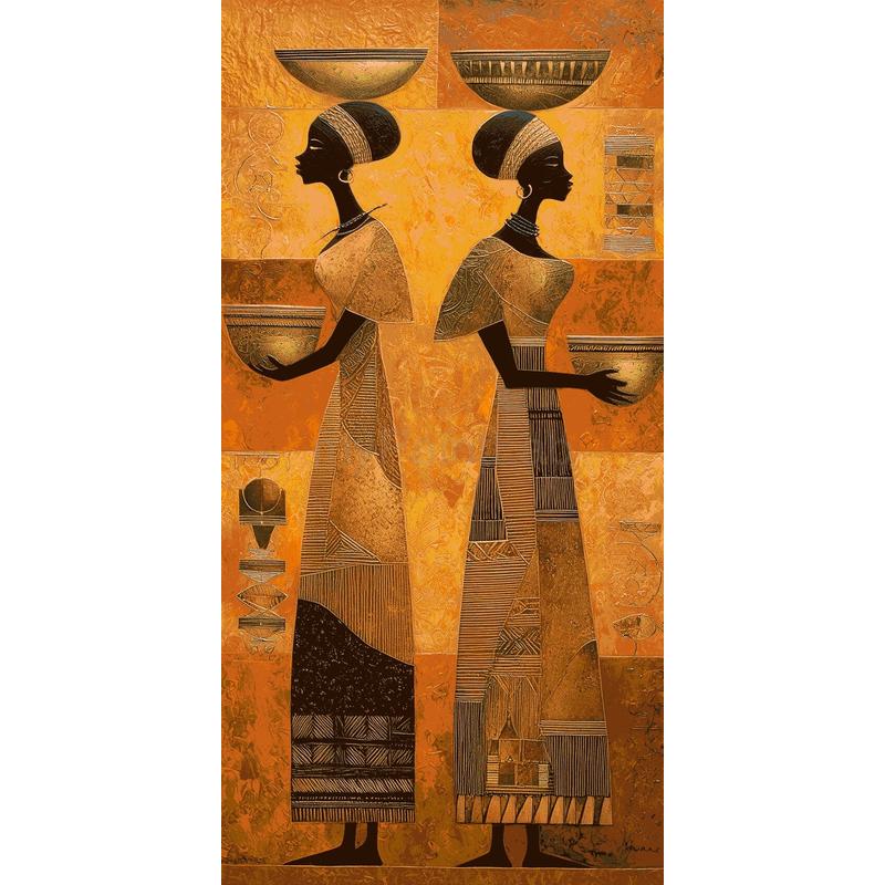 Malen nach Zahlen Afrika Frauen bei der Arbeit Moderne Kunst