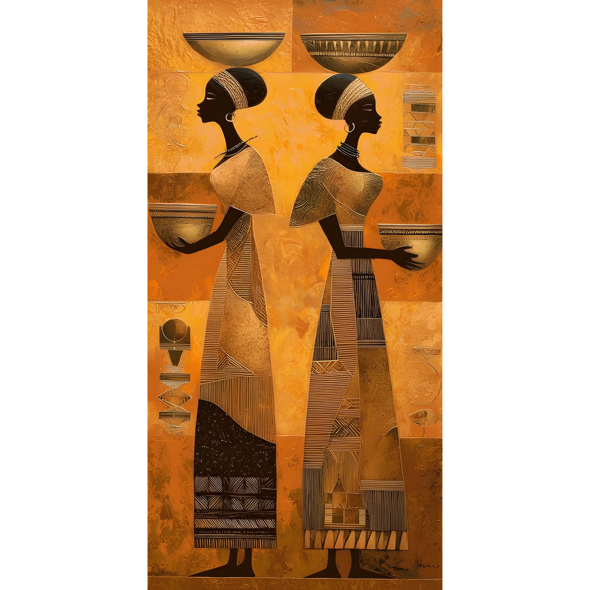 Malen nach Zahlen Afrika Frauen bei der Arbeit Moderne Kunst