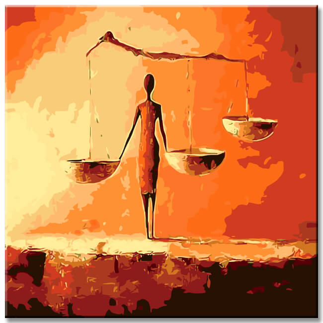 Malen nach Zahlen Afrika Kunst Wasserträger