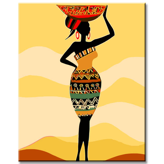 Malen nach Zahlen Afrika Kunst Träger - DC 06