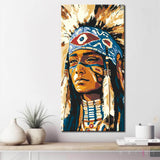 Malen nach Zahlen Frau Ureinwohnerin Tradition Nordamerika