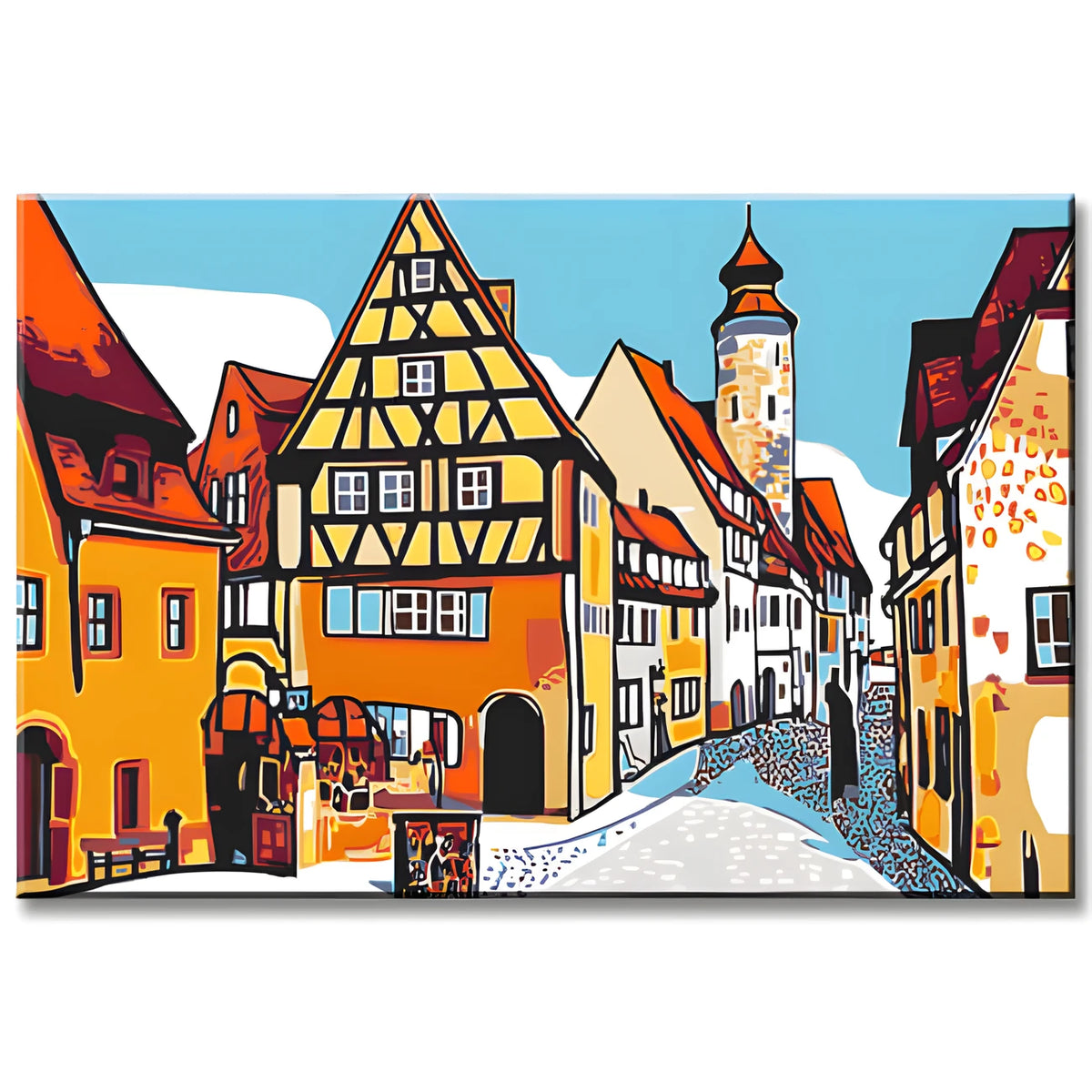 Malen nach Zahlen Rothenburg o.d. Tauber