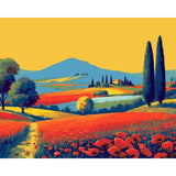 Malen nach Zahlen Kunst Blumen Landschaft