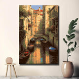 Malen nach Zahlen Kunst Venedig Gondeln