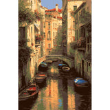 Malen nach Zahlen Kunst Venedig Gondeln