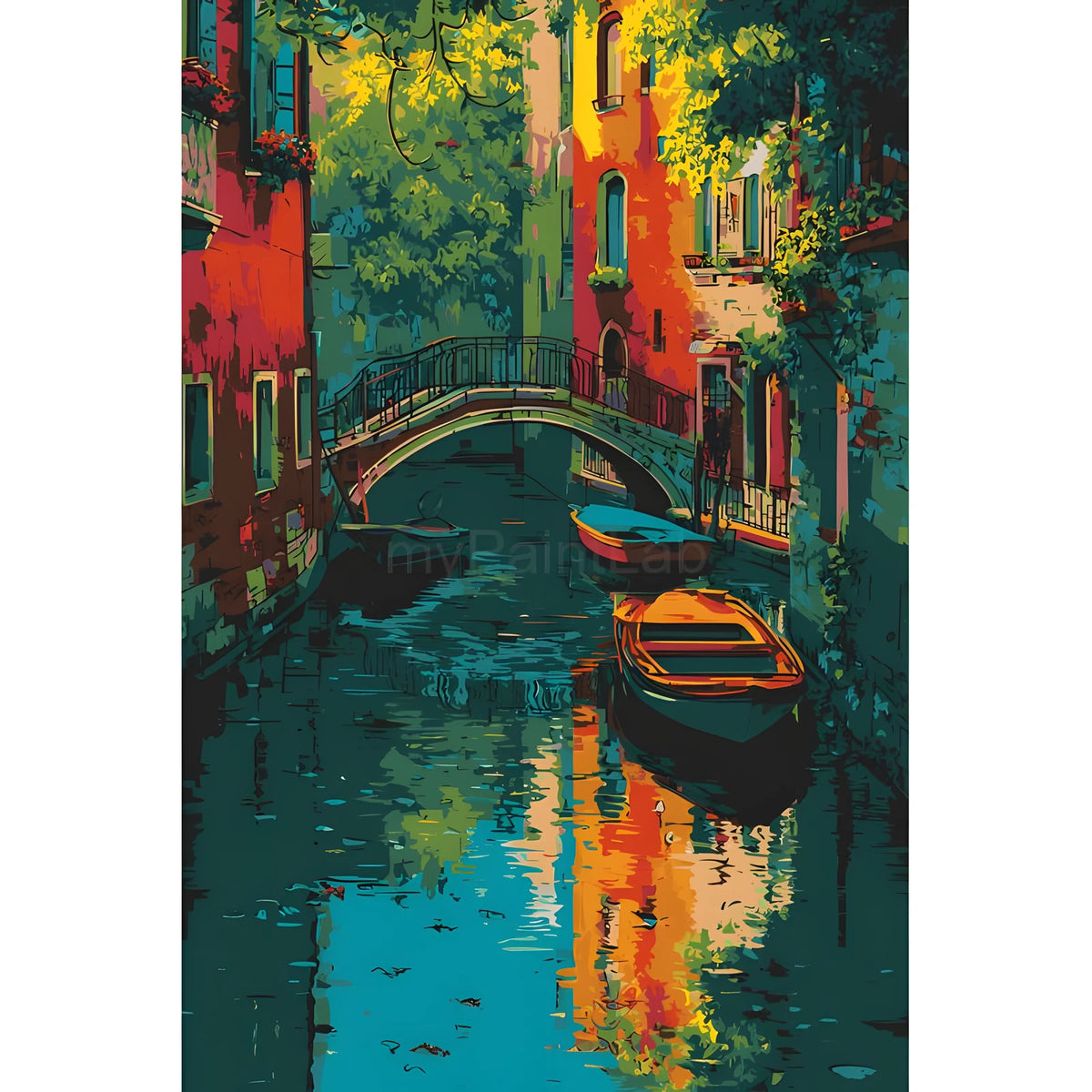 Malen nach Zahlen Kunst Venedig Ansichten