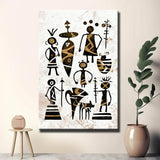 Malen nach Zahlen Kunst Afrika Schwarz Weiss