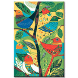 Malen nach Zahlen Moderne Kunst Vögel