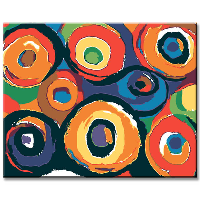 Malen nach Zahlen Gänseblümchenwiese