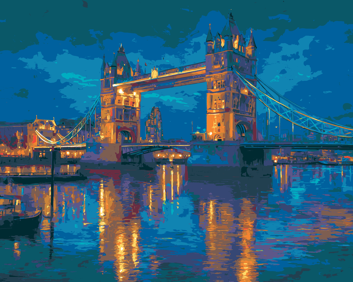 Malen-nach-Zahlen-Tower Bridge London