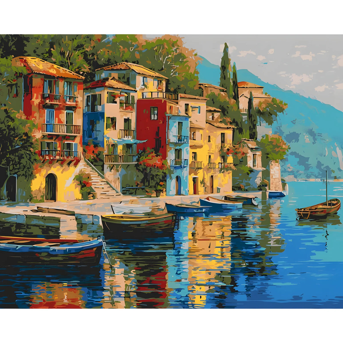 Malen nach Zahlen lago maggiore italien