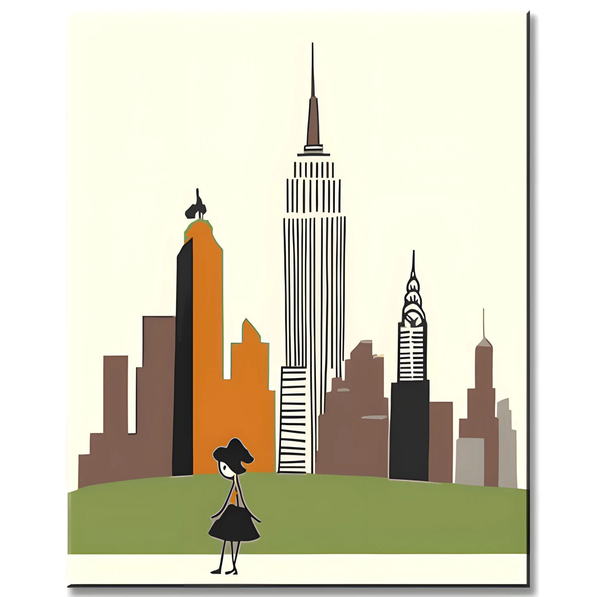 Malen nach Zahlen New York City Stadtsilhouette