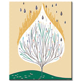 Malen nach Zahlen wassertropfen