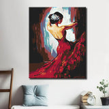 Malen nach Zahlen flamencotanzerin