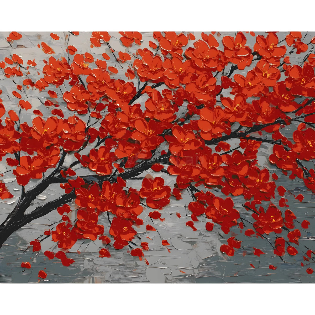 Malen nach Zahlen Mohn Blumenstrauss