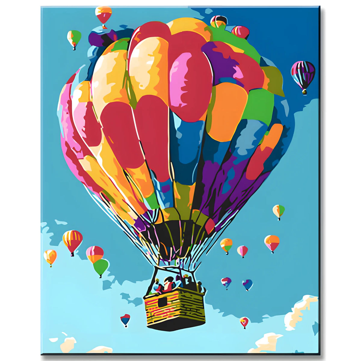 Malen nach Zahlen Bilder Heissluftballon