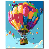 Malen nach Zahlen Bilder Heissluftballon