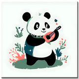 Malen nach Zahlen Comic Panda spielt Gitarre