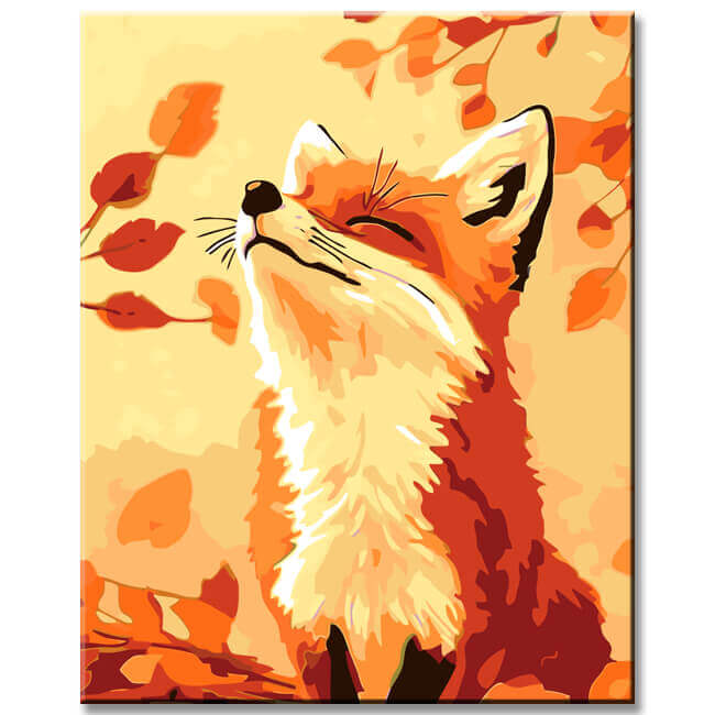 Malen nach Zahlen Comic Fuchs