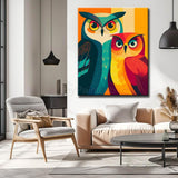 Malen nach Zahlen vogel eulen Paar