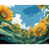 Malen nach Zahlen Sonnenblumen