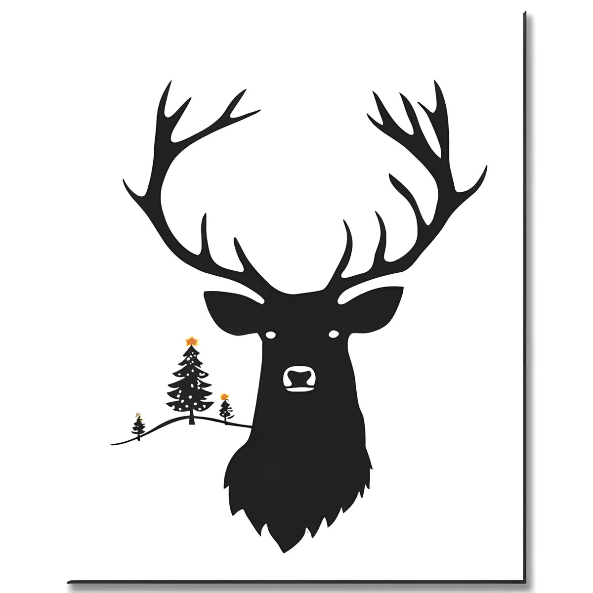 Malen nach Zahlen Hirsch Merry Christmas