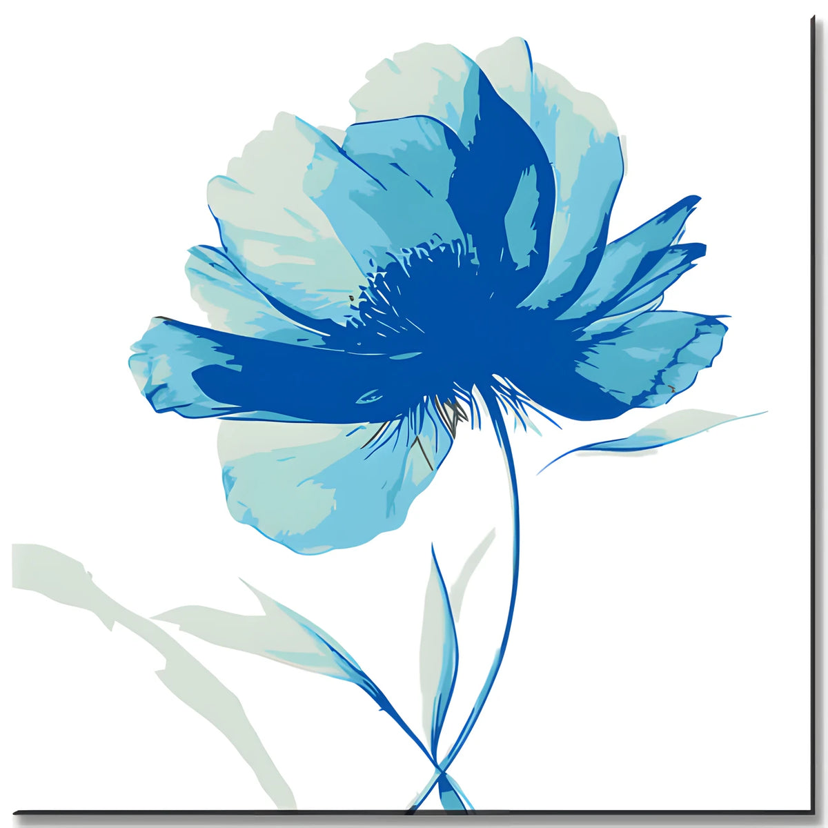 Malen nach Zahlen blaue Blume