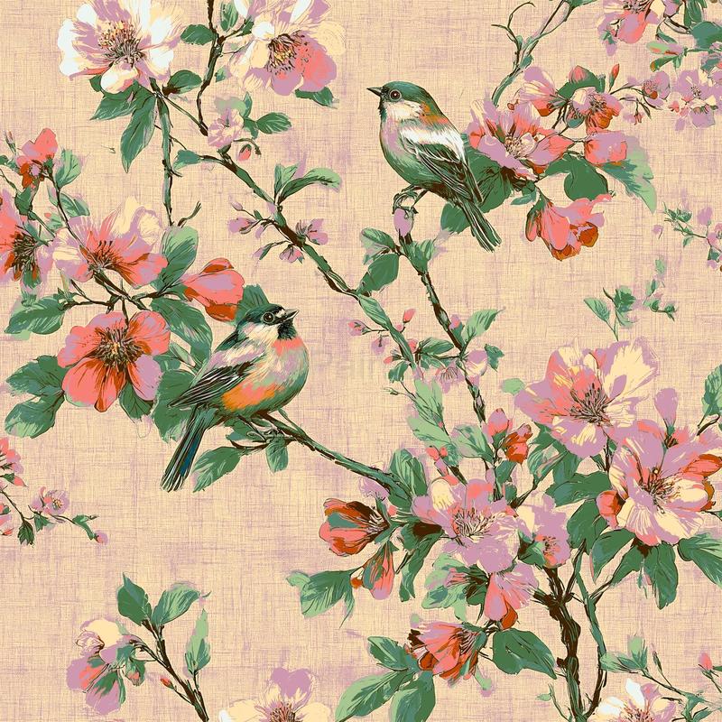 Malen nach Zahlen Blumen und Vögel