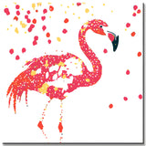 Malen nach Zahlen Tiere Rosa Flamingo Portrait