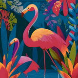Malen nach Zahlen Flamingo Familie