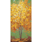 Malen nach Zahlen Baum goldgelb