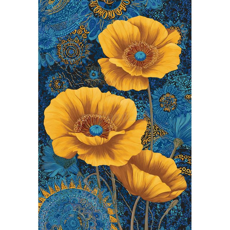 Malen nach Zahlen Blumen